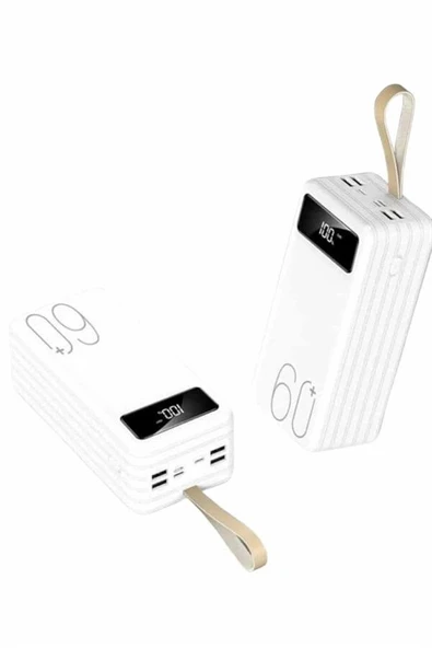 Powerbank 60.000 Mah Taşınabilir Şarj Hızlı El Fenerli Dijital Göstergeli ürün görseli 1