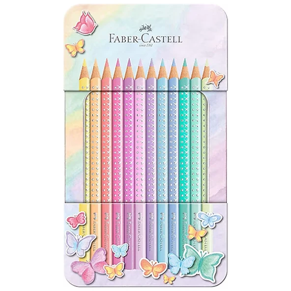 Faber-Castell Boya Kalemi Parlak Renkler Pastel 12 Li 5171201910000 ürün görseli 1