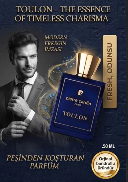 Pierre Cardin Toulon Erkek Parfümü 50 ml - Beauty The World Özel Seri - Orjinal Bandrollü ürün görseli 1