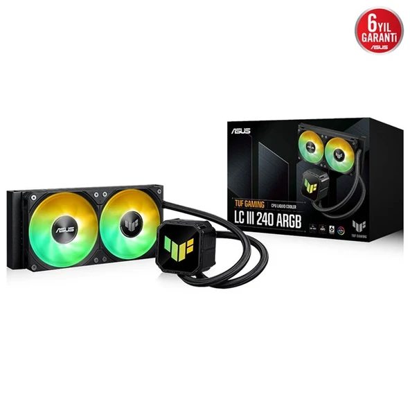 Asus TUF Gaming LC III 240 mm ARGB Sivi Sogutucu ürün görseli 1