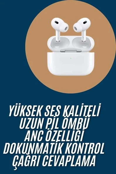 Yeni Nesil Pro Bluetooth Kulaklık Android ve İOS Uyumlu Dokunmatik Kontrol ürün görseli 1
