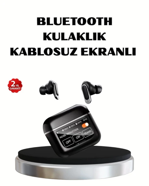 ANC Teknolojili Kablosuz Bluetooth Kulaklık – Dokunmatik, Dijital Göstergeli, Yüksek Ses Kalitesi ürün görseli 1