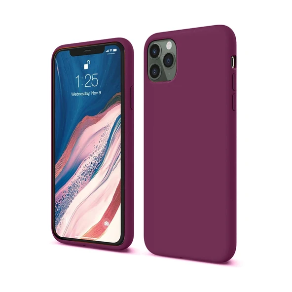 İphone 11 Pro Kılıf First Silikon - Mürdüm ürün görseli 1
