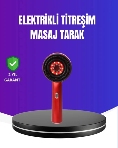 Kırmızı Işık Terapi Özellikli Saç Derisi Masaj Tarak Anti Dökülme ürün görseli 1
