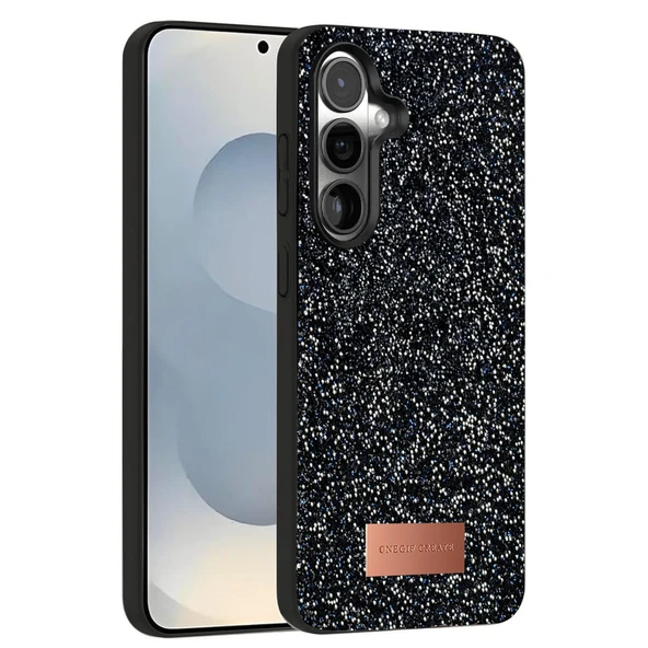 Onegif Samsung Galaxy S25 Plus Bright Simli Kapak - Siyah ürün görseli 1