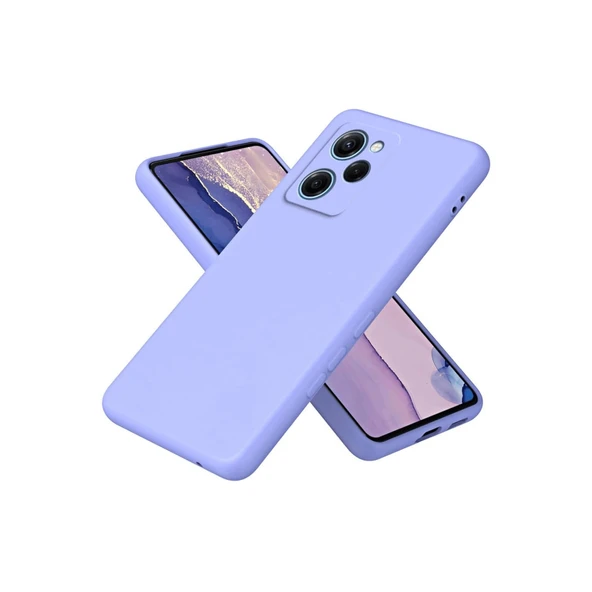Poco X5 Pro 5g Nano İçi Kadife Silikon - Lila ürün görseli 1