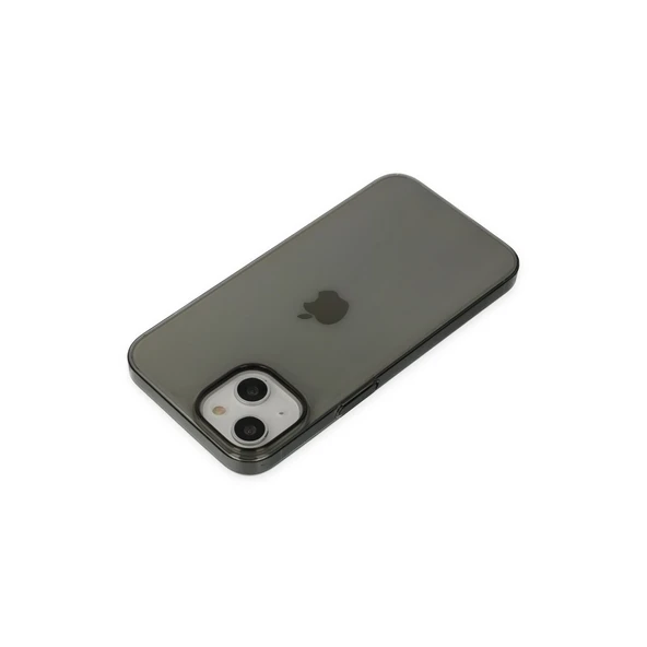 İphone 14 Plus Kılıf Pc Sert Şeffaf Kapak - Siyah - Resim 5