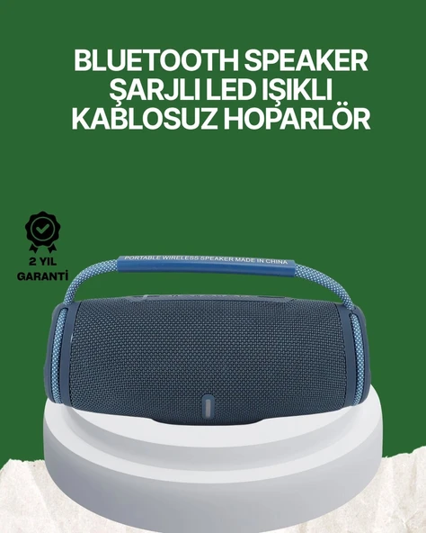Net Stereo Ses Sunan IPX5 Su Geçirmez Bluetooth Hoparlör ürün görseli 1