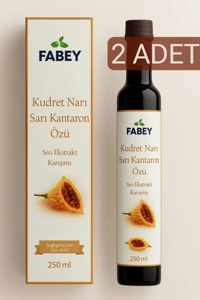 Neşe Natural FABEY Kudret Narı & Sarı Kantaron Özü Sıvı Ekstrakt Karışımı 250ml x 2 Adet ürün görseli 1