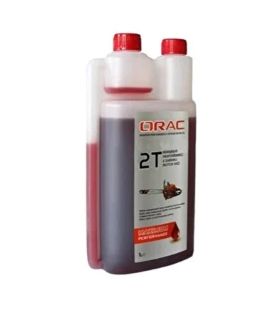 Orac 2 zamanlı motor yağı 1 litre ölçekli kırmızı ürün görseli 1