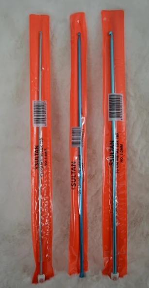 Metal Lüx Tığ 35cm 3,5 no, 4,5 no ve 5 no 1’er adet ürün görseli 1