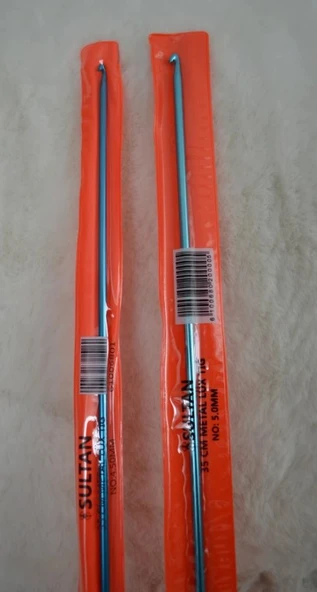 Metal Lüx Tığ 35cm 4,5 no ve 5 no 1’er adet ürün görseli 1