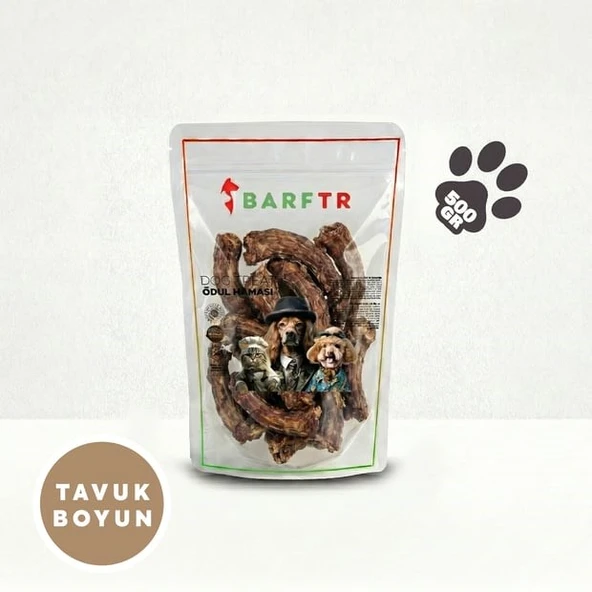 BarfTr Tavuk Boyun Atıştırmalık Ödül Maması 500 Gram Köpekler İçin ürün görseli 1