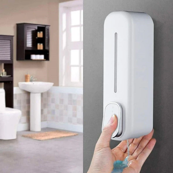 Buffer ® Beyaz Duvara Monte Sıvı Sabunluk Dispenser 300 ml - Resim 3