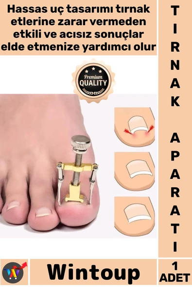 #TırnakAparatı Premium Pedikür Paslanmaz Çelik Ayak Sağlığı Düzeltici Batık Tırnak Çıkarma Aparatı ürün görseli 1