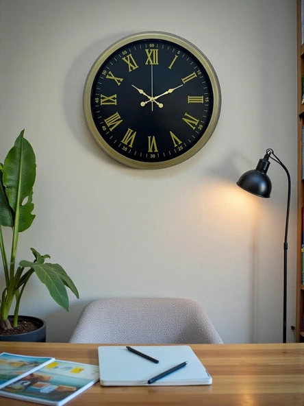 Zentime 40 Cm Eskitme Vintage Duvar Saati ürün görseli 1
