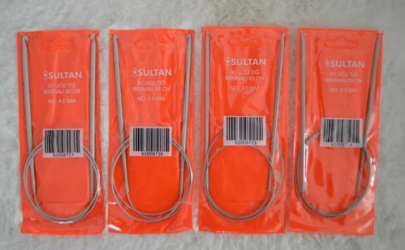İki Ucu Tığ Misinalı 80 cm 2,5 no 3 no 3,5 no 4 no 1’er adet ürün görseli 1
