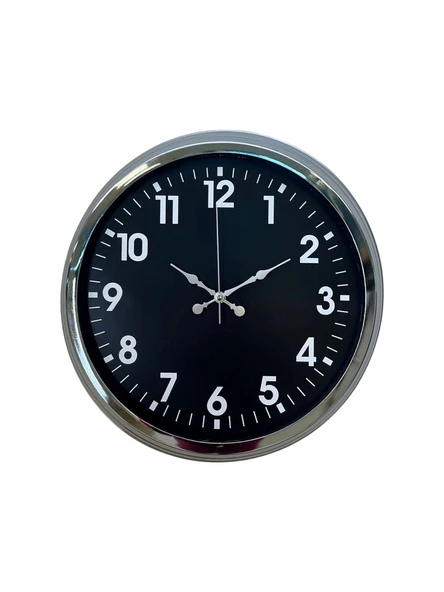 Zentime 40 Cm Krom Şık Duvar Saati - Resim 2