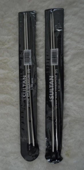 Kısa Titanyum Şiş 25cm 3 no 2 adet ürün görseli 1