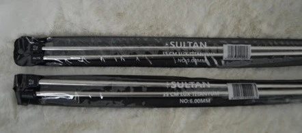 Lüx Titanyum Şiş 35 cm 5 no ve 6 no 1’er çift ürün görseli 1