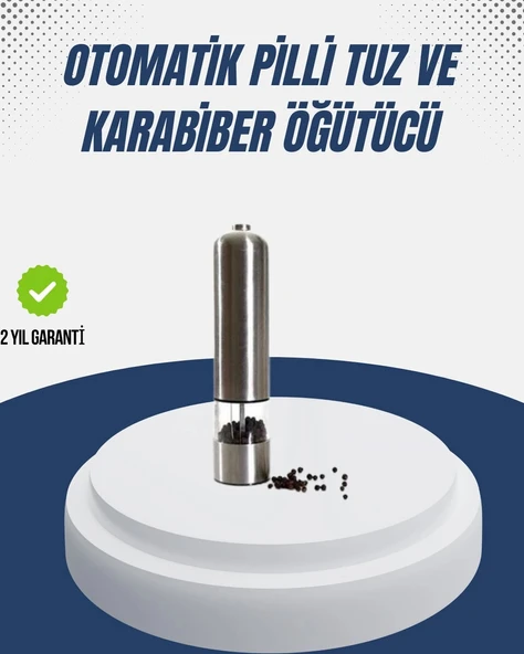 Otomatik Baharat Değirmeni Paslanmaz Gövde Ergonomik Tasarım ürün görseli 1