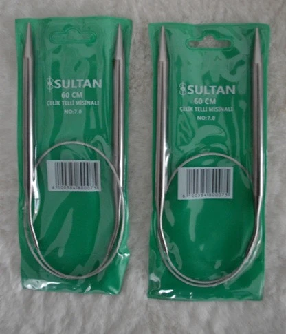 Çelik Telli Misinalı Şiş 60 cm 7 no 2 adet ürün görseli 1
