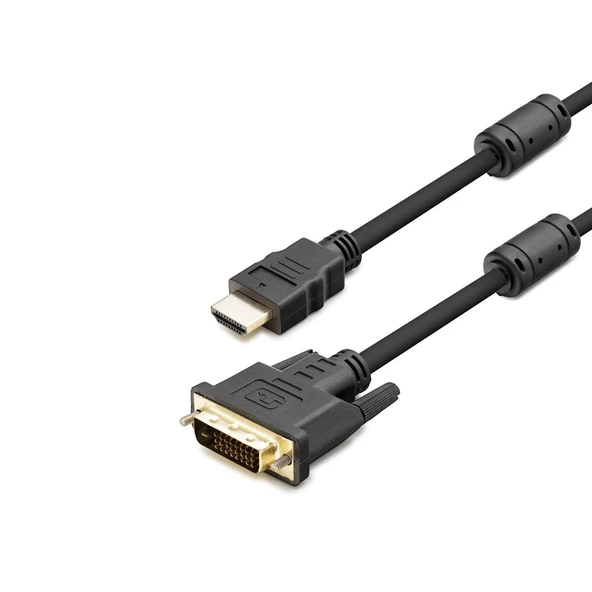 HDMI to DVI-D 24+1 Görüntü Kablosu 1.8 m Siyah HDX7752 ürün görseli 1