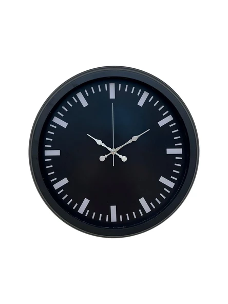 Black Baseline 40 Cm Metal Duvar Saati - Resim 2