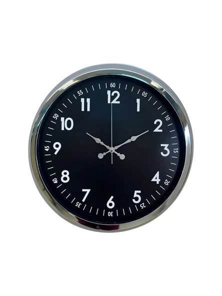 Zentime 40 Cm Krom Şık Duvar Saati - Resim 2