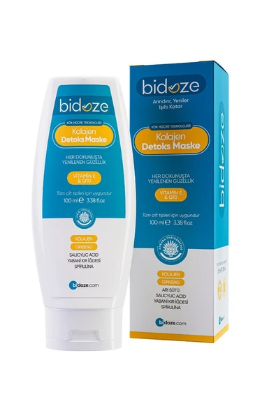 Bidoze Kolajen Detoks Maskesi 100 Ml | Aha Bha Gözenek Sıkılaştırıcı Ve Aydınlatıcı Bakım ürün görseli 1