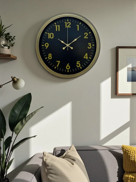 Zentime 40 Cm Eskitme Vintage Duvar Saati ürün görseli 1