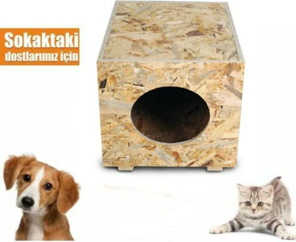 Apak Ahşap Osb Kedi Evi ürün görseli 1