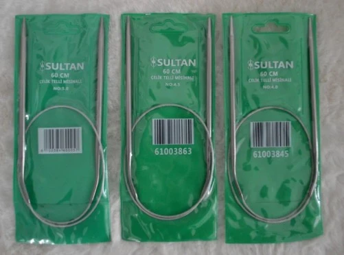 Çelik Telli Misinalı Şiş 60 cm 4 no 4,5 no 5 no 1’er adet ürün görseli 1