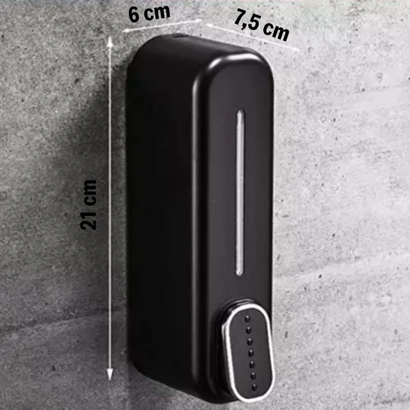 Buffer ® Siyah Duvara Monte Sıvı Sabunluk Dispenser 300 ml - Resim 5