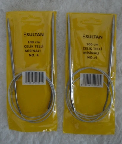 Çelik Telli Misinalı Şiş 100 cm 4 no 2 adet ürün görseli 1