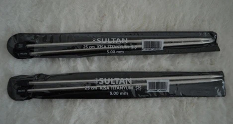 Kısa Titanyum Şiş 25cm 5 no 2 adet ürün görseli 1