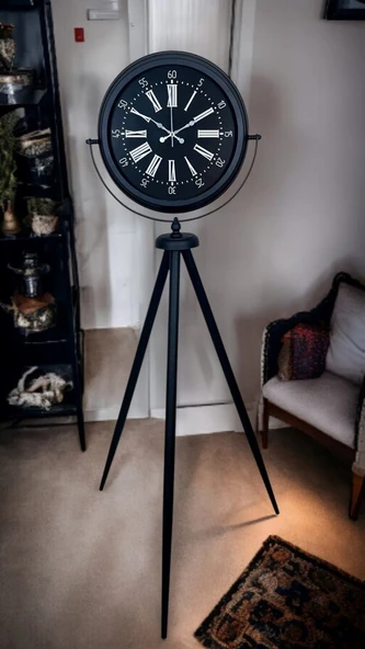 Black Aura Tripod Ayaklı Saat - Resim 3