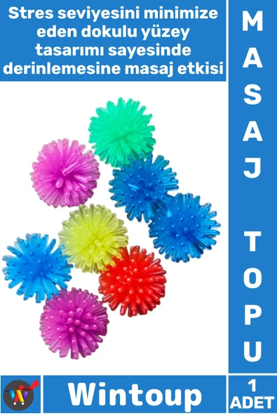 #MasajTopu Rehabilitasyon El Egzersiz Stres Giderme Terapi Odaklı Sağlam Ergonomik Parmak Masaj Topu ürün görseli 1