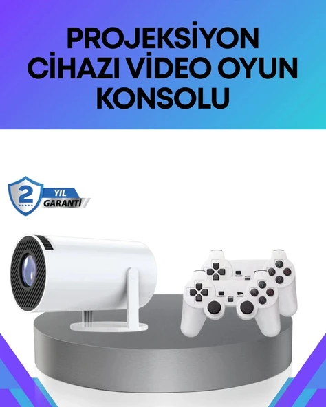 Oyun Konsolu Uyumlu Kablosuz Projeksiyon Cihazı Ev Sinema Deneyimi ürün görseli 1