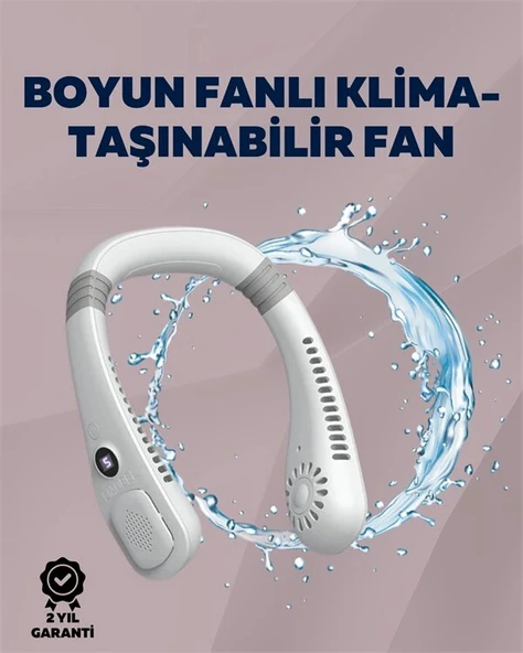 Kişisel Klima Fanı | 360° Dairesel Hava Akışı, Bladeless Tasarım, 5 Rüzgar Hızı, Taşınabilir ve Sessiz ürün görseli 1