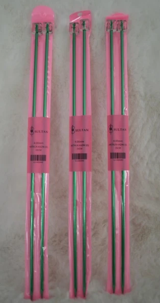 Metal Kazak Şiş 35cm 4 no 3'lü Set ürün görseli 1