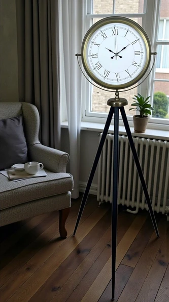 Prestij Vintage Tripod Ayaklı Saat ürün görseli 1