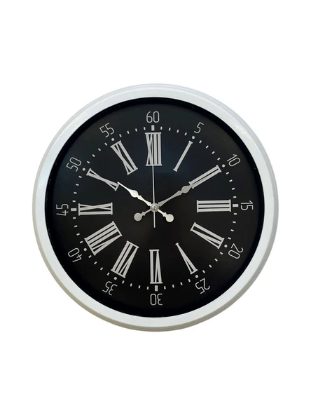 Elegance White 40 Cm Metal Duvar Saati - Resim 2