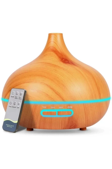 SONX Aroma Difüzörü Gece Işığı 7 Led Hava Nemlendirici Kumandalı Buhar Makinesi 500 ml ürün görseli 1