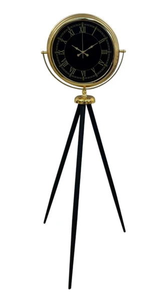 İhtişam Gold Tripod Ayaklı Saat - Resim 2