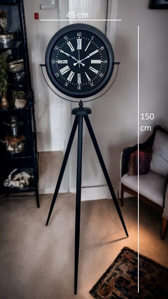 Black Aura Tripod Ayaklı Saat - Resim 5