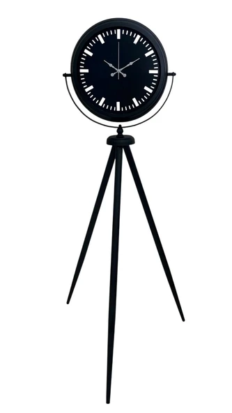 Siyah Lüks Sade Tripod Ayaklı Saat - Resim 2