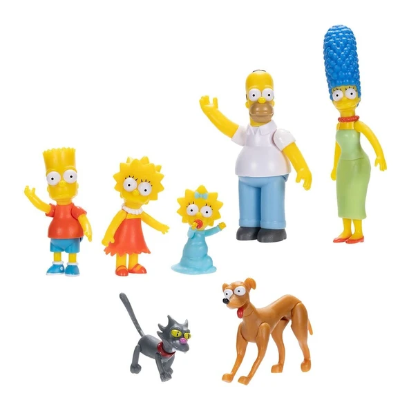 JKSMP17539 The Simpsons Aile 7li Figür Set ürün görseli 1