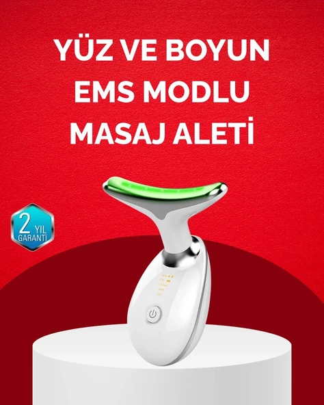 USB Şarjlı LED Işık Terapili Yüz Boyun Bakım Cihazı ürün görseli 1