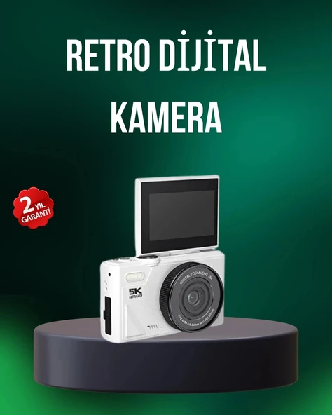 5K 75MP Dijital Kamera WiFi Aktarımlı Otofokus ve 18x Dijital Zoom ürün görseli 1